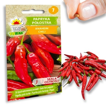 Nasiona warzyw PAPRYKA OSTRA CHILI ANAHEMI TORAF