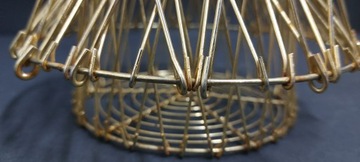 Stary metalowy koszyk lata 50 te design