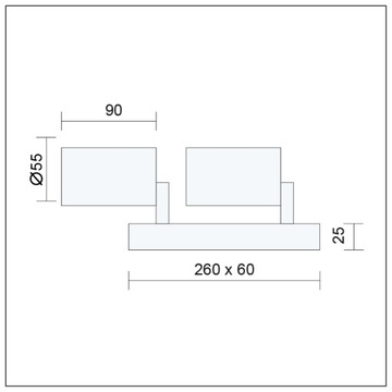 SPOT OPRAWA NATYNKOWA HALOGENOWA LED RUCHOMA GU10