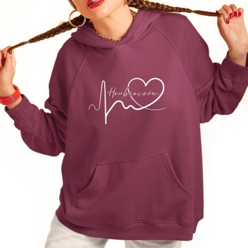 bluza z kapturem KK-BU ekg linia Hrubieszów