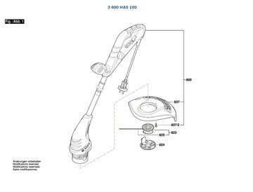 КРЫШКА КАТУШКИ ДЛЯ ТРИММЕРА BOSCH ART 2300 ART26SL ART 23-28 ART23SL
