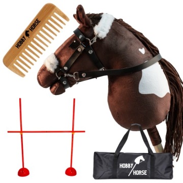 Sada Hobby Horse Kůň Na Tyči A3 Skákací Překážka 120 CM Hřeben