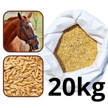 Owies Ziarna Pasza Karma dla Królików Koni 20kg