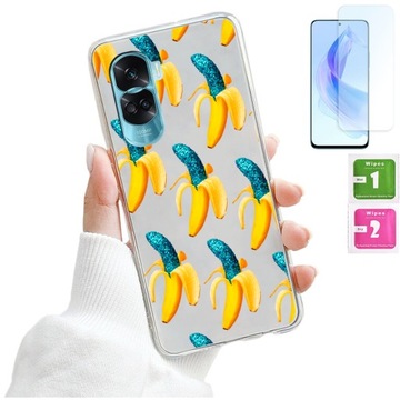 ETUI PLECKI FOTO Case OBUDOWA Pokrowiec WZORY SZKŁO do Honor 90 Lite 5G