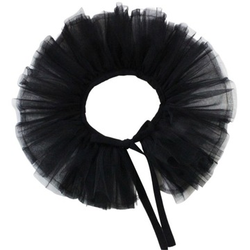 Halloween Mesh Neck Ruff Tulle Ruffled Neck Circle