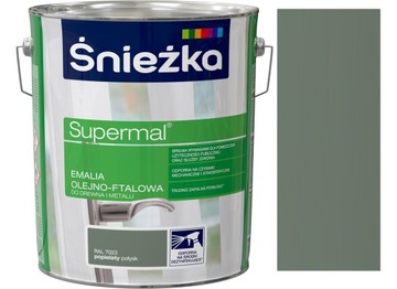 ŚNIEŻKA EMALIA OLEJNO-FTALOWA 10L POPIELATA 7023