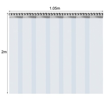 7 ШТ. ПВХ ШТОРЫ 200X18 СМ ДВЕРНАЯ ШТОРА