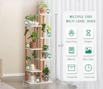 ПОДСТАВКА ДЛЯ ЦВЕТОВ МЕТАЛЛ, 7-ЯРУСНАЯ, ЭТАЖНАЯ, ПОДСТАВКА ДЛЯ ЦВЕТОЧНЫХ ЦВЕТОВ, ДЕРЕВО, 7Р