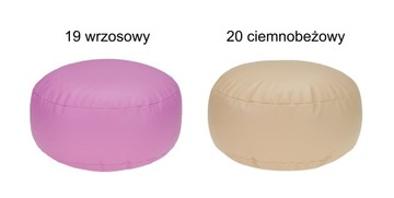 КРУГЛЫЙ ПУФ 40x18, ПУФ ИЗ ЭКО КОЖИ, ЦВЕТА