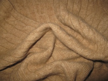 RALPH LAUREN (Black Label) sweter 100% CASHMERE camel r. L (jak NOWY)