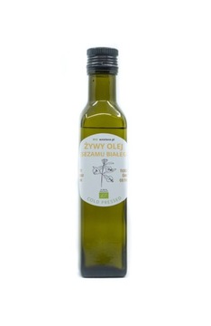 OLEJ Z SEZAMU BIAŁEGO BIO ŻYWY 250ML ŚWIEŻO TŁOCZONY