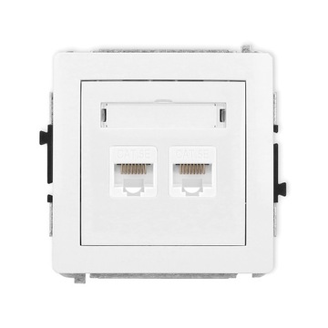 Gniazdo Internetowe RJ45 Kat.5e Karlik DECO kolor biały