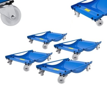 Тележки маневровые Тележка, 4 шт., комплект для мастерской, мобильная для автомобиля BITUXX