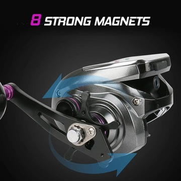 Solar Rechargeable Fishing Reel z licznikiem