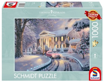 Schmidt PQ Puzzle 1000 THOMAS KINKADE Graceland zimą