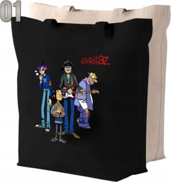 Хлопковая сумка GORILLAZ + ИМЯ