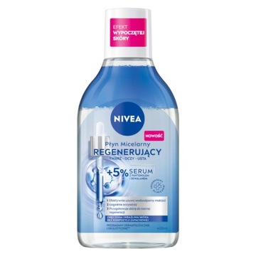 NIVEA Płyn micelarny do demakijażu twarzy z 5% serum - regenerujący 400ml