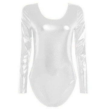 17 Colors Shiny Stretchy Long Sleeve Leotard Ladie