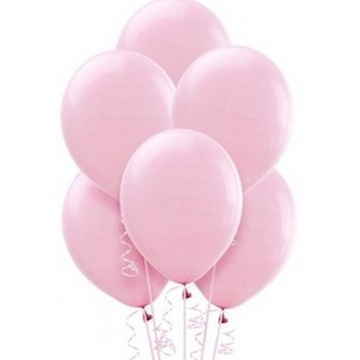 Balony pastelowe matowe pudrowy róż różowe pink 50