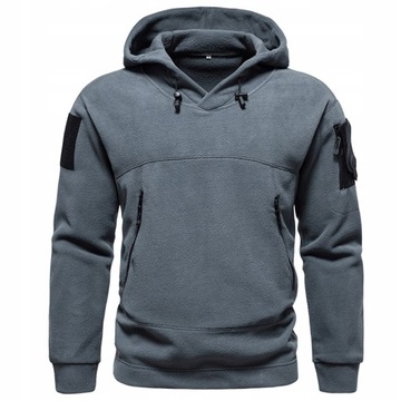 Outdoor Winter Men Ciepła bluza z kapturem