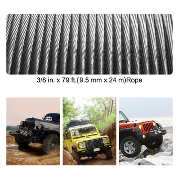 Электрическая лебедка VEVOR 13500LBS Стальной трос