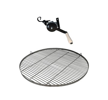 KOŁOWROTEK DO GRILLA PLUS RUSZT NIERDZEWNY 80 CM