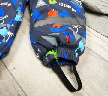 КОМБИНЕЗОН ЗИМНИЙ DINO цельный графит, размер 98