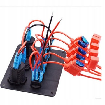 Ładowarka USB z woltomierzem 12V do samochodów,