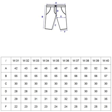 Krótkie spodnie męskie W:39 104 CM spodenki jeans granatowe