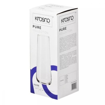 KROSNO Pure Высокая ваза, стеклянная бутылка, 24см