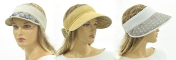 Kapelusz damski letni plażowy NEL czapka z daszkiem damska