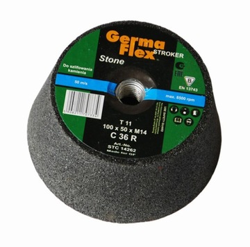 Ściernica garnkowa STROKER 100x50xM14 do kamienia P36