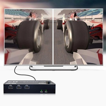 KVM HDMI 2.0 USB-переключатель 4K/60 Гц 3xUSB