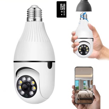 KAMERA WIFI IP SMART HD FUNKCJĄ NOKTOWIZYJNĄ 355° BIAŁY