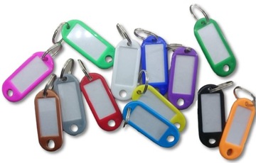 БРЕЛКИ для ключей-идентификаторов 10 шт. РОЗОВЫЕ