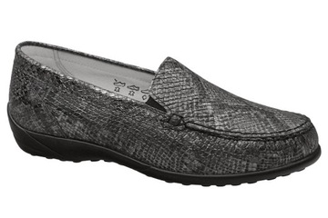 Mokasyny WALDLAUFER 640004 r.39 (5,5) Tęgość K Haluksy Półbuty Klare