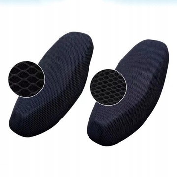 Черная сетка для мотоциклетного сиденья, дышащая.