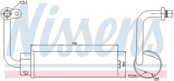 NISSENS 95445 SUŠIČ KLIMATIZACE