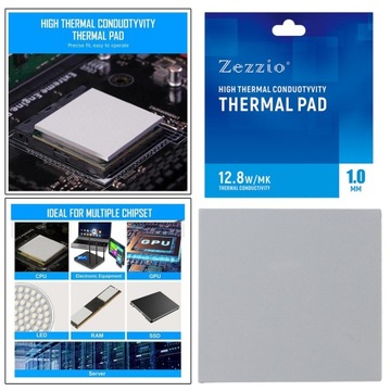 Силиконовая термопрокладка 120x120 мм, термостойкость для