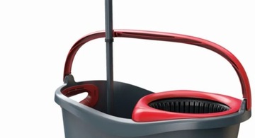 Ведро и вращающаяся швабра Vileda Turbo + жидкость Ajax