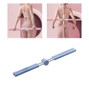Палка для йоги с открытой рукой, пранаяма, палка для растяжки, гибкость, синяя
