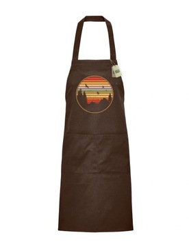 MOUNTAINS RETRO fartuch Chocolate