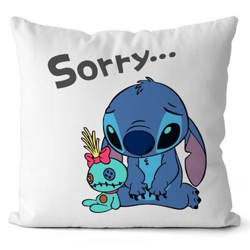 PODUSZKA STICH LILO I STICH PREZENT DLA DZIECKA JASIEK 40X40 CM MIKROFIBRA