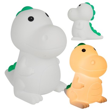 SILIKONOWA LAMPKA DO POKOJU DZIECIĘCEGO DINOZAUR LAMPKA NOCNA LED RGB 3000K