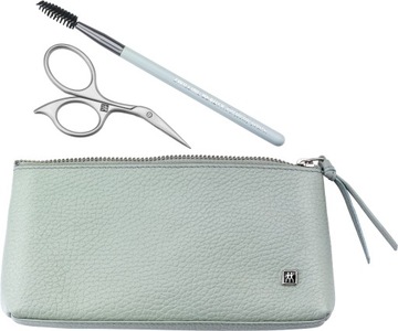 Zestaw do manicure Zwilling Twinox miętowe, skórzane etui, 3 elementy