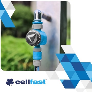 Контроллер расхода воды для орошения Механический таймер Cellfast 3/4 дюйма 1 дюйм