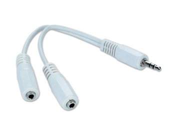 Adapter stereo miniJack na 2x Gembird (0,1 m)