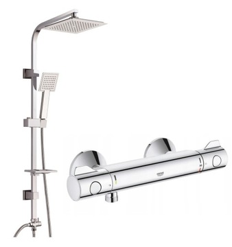 DESZCZOWNICA zestaw + bateria termostatyczna GROHE