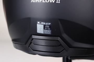 LS2 OF616 AIRFLOW II ЧЕРНЫЙ МАТОВЫЙ ОТКРЫТЫЙ ШЛЕМ JET ECE 22/06