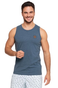 Koszulka Bez Rękawów Męska Tank-top Podkoszulka Bokserka Bawełna MORAJ XL